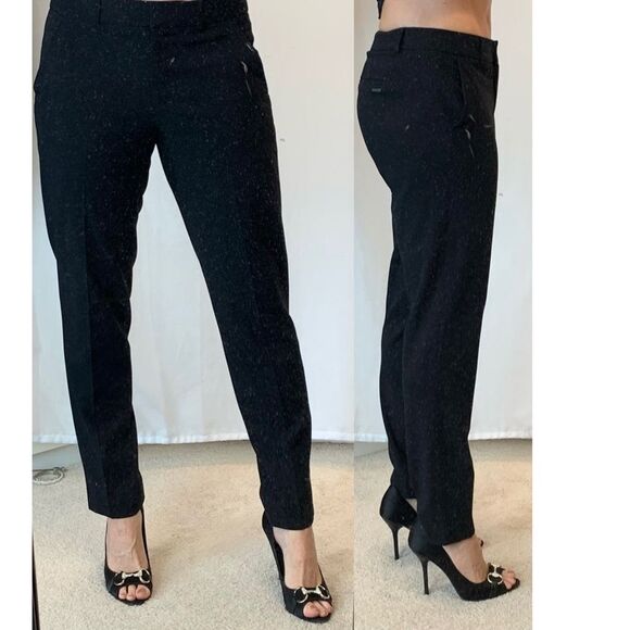 Tahari Black ankle dress pants trousers Sz 8 - Picture 1 of 12
